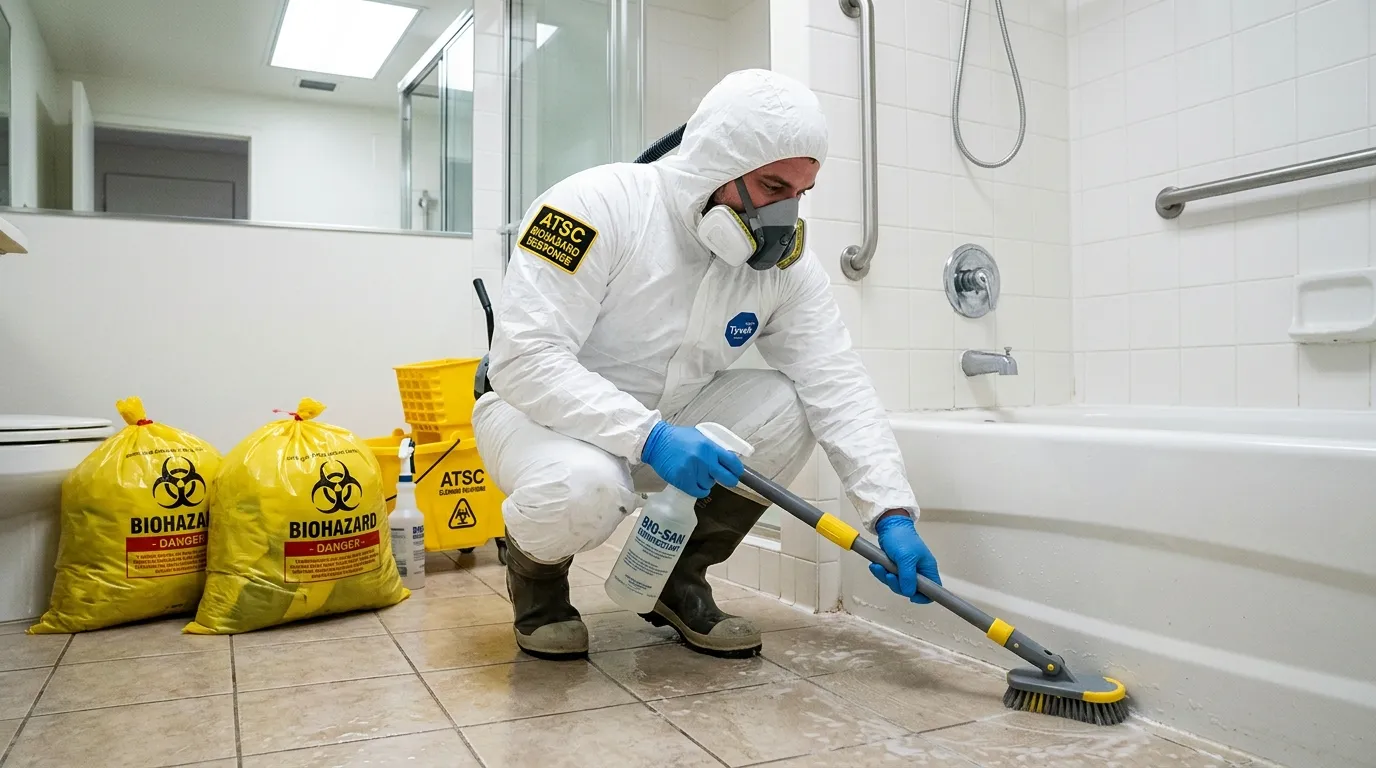 Decontamination equipment deployed for Blood Cleanup in Wayland